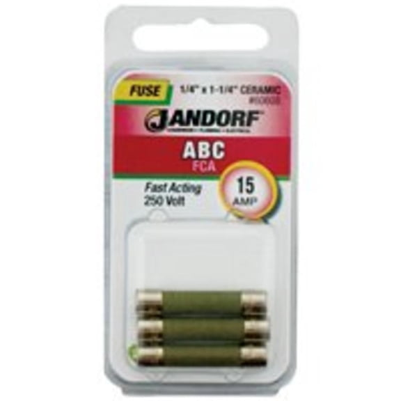Jandorf Specialty Hardw Fuse Abc 15A Fast Acting 60608