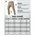 thumbnail image 7 of Men's Cargo Work Pants Stretch Water Resistant Tactical Pants 33" Lightweight Hiking Ripstop Pants with Multi Pockets Outdoor Apparel khaki 42, 7 of 7