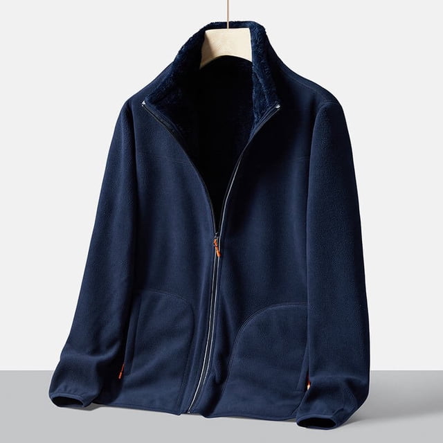 Veste Polaire Double Zip avec Doublure en Sherpa pour Homme