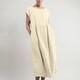 thumbnail image 2 of TopLLC Vestidos de verano para mujer,Vestido largo para mujer,Vestido largo de algodón con cuello redondo, sin mangas, cuello redondo, estilo retro, talla grande,Vestidos de verano para mujer,Beige,S, 2 of 6