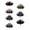 Gray, variant on Folding Windproof Umbrella with Reflective Stripes | Fully Automatic Compact Travel Umbrella | 10 Rib Fiberglass Construction | 41 Inch Diameter | 1 Pack