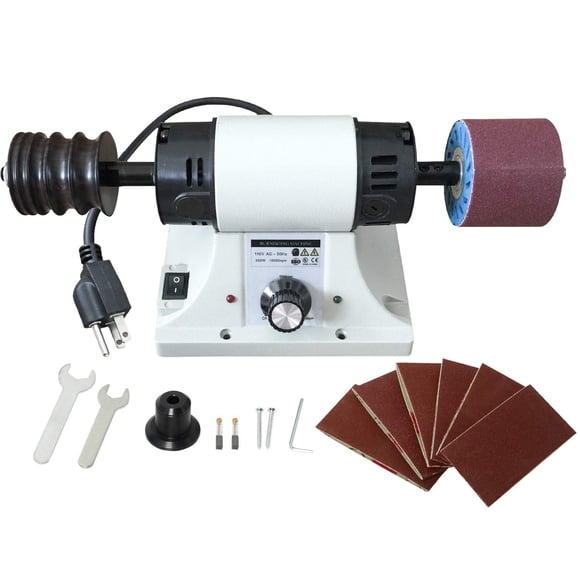 Pulidora de cuero YaeKoo 350W 0-8000 RPM 110V lijadora de cantos