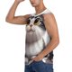 thumbnail image 3 of Balery Cute Cartoon Kitten Camisetas sin mangas para hombre, absorbe la humedad y protege contra el mal olor.-Small, 3 of 7