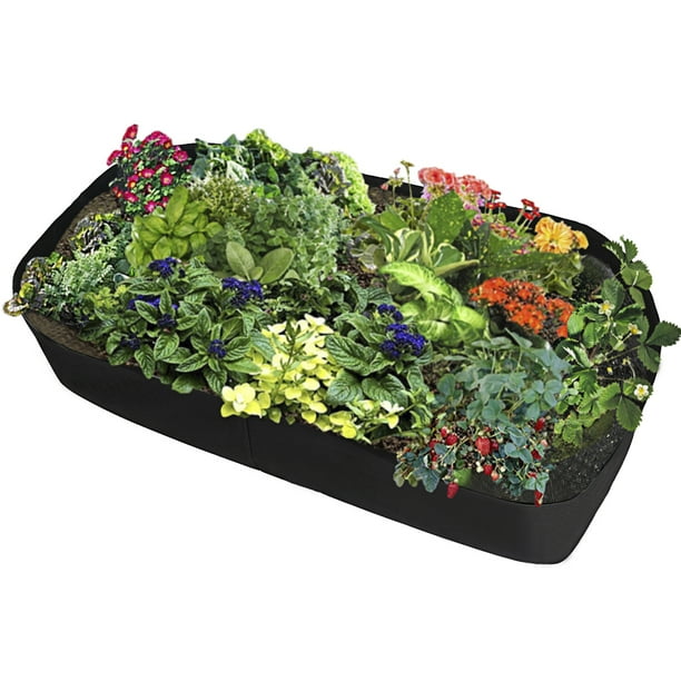 Fabric Raised Garden Bed, 51 Gallons Square Planting Container Grow