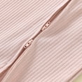 thumbnail image 6 of UAMVSH Baby Bodysuits Ribbed Long Sleeve Cotton Knitwear Onesie Comfy Infant Footed One-Piece Romper Jumpsuit with Zipper(3-6 Months,Pink), 6 of 7