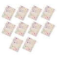 thumbnail image 4 of Bolsas navideñas de lino, bolsa con cordón, patrón de estrella para envolver dulces, aperitivos, nueces, 10 Uds., 4 of 5