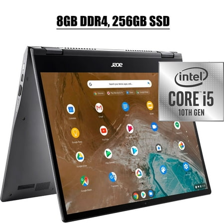 Acer Chromebook Spin 713 2020 Latest 2-in-1 Laptop I 13.5" 2K IPS Touchscreen I Intel Quad-Core i5-10210U I 8GB DDR4 256GB SSD I Backlit KB USB-C WIFI HDMI Chrome OS