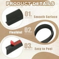thumbnail image 3 of Uxcell Collapsible Shower Threshold Water Dam Guard, Shower Stopper Barrier Self Adhesive Sink Splash Guards Black 39"x1.2"x 0.6", 3 of 7