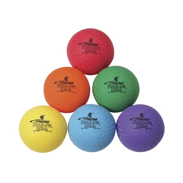 Pelota Sportime Poly PG azul de 25 cm de diámetro