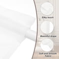 thumbnail image 3 of Cortinas de Puerta Blackout, Cortina de Ventana Lateral Francesa para Privacidad, Hilo Blanco, 25" x 72", 1 Panel, 3 of 7