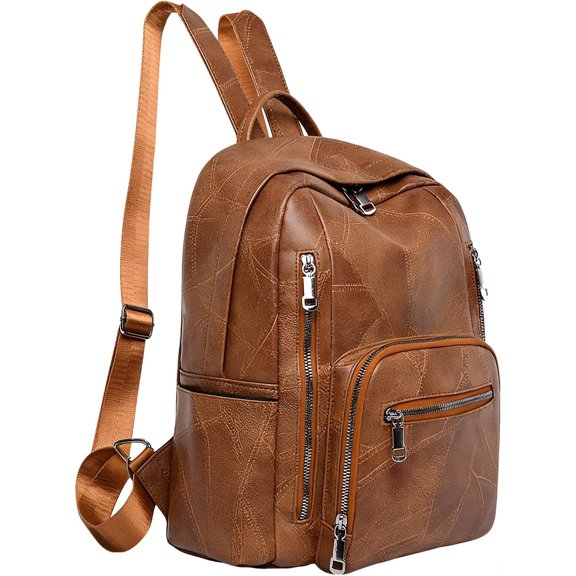 Sunyuer Daily Use Backpack Purse for Women PU Leather Travel Back Pack Fashion Multipurpose Design Shoulder Bags Handbag