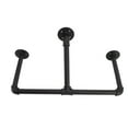 thumbnail image 3 of Industrial Pipe Clothes Display Rack, Clothing Hanging Rod Bar Iron Anti Scratch Durable Corrosion Resistance Modern Minimalist  For Home, 3 of 8