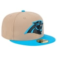 thumbnail image 3 of Men's New Era Tan Carolina Panthers   Logo Main 59FIFTY Fitted Hat, 3 of 6