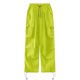 thumbnail image 5 of Pantalones de chándal holgados para mujer: pierna ancha con cordón, estilo hip hop urbano para todas las estaciones, 5 of 5