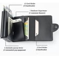 thumbnail image 5 of Business Card Holder, Luxury Pu Leather & Stainless Steel Metal Business Card Holder Wallet Credit Card Case/holder For Women And Men, Auto Wallet Ca, 5 of 5