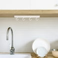 thumbnail image 4 of IFANLANDOR Cup Hanger Sliding Hook Kitchen Hanger Abs Retractable White 1Set For Home Organization, 4 of 8