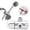 Silver, variant on erfcxs 1/2 Inch Three-Way Shower Head Diverter Mount Shower Arm Valve Fix Bracket