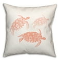 thumbnail image 2 of Creative Products Watercolor Sea Turtles 18x18 Spun Poly Pillow, 2 of 9