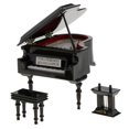 thumbnail image 1 of de caja de taburete en miniatura para casa de , accesorio para instrumentos musicales 1/12 perfke Piano en miniatura de casa de muñecas, 1 of 9