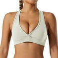 thumbnail image 2 of successthop Sports Bras for Women No Wire Push up Tshirt Bralette Padded Triangle Plunge Racerback Halter Support Corset Top Full Coverage Sexy Lingerie White S, 2 of 7