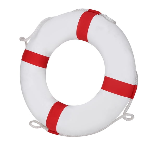 Safety Life Preserver Ring, Foldable Portable Swim Foam Buoy with Floating Lifesaving Rope , Pool Safety Throw Rings for Swimming Pool Rescue Lifeguard Wall Decoration