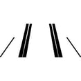 thumbnail image 3 of Rvinyl Pillar Post Window Trim Compatible with Toyota Corolla 1993-1997 - Matte (Black), 3 of 9