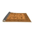 thumbnail image 2 of Ahgly Company Indoor Round Oriental Orange Industrial Area Rugs, 5' Round, 2 of 4
