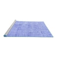 thumbnail image 2 of Ahgly Company Machine Washable Indoor Rectangle Persian Blue Traditional Area Rugs, 5' x 7', 2 of 4