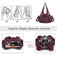 thumbnail image 5 of Angel Kiss for Women Large capacity Vegan Leather wallet and Handbags Crossbody Purses Multi pocket shoulder bag, 5 of 5