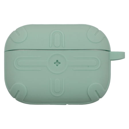 Apple Airpods Pro Case Soft Silicon Full-Body Protective Case Cover Compatible with Apple Airpods Front LED Visible - Jasmine (Green)