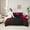 Red, variant on Feelyou Yellow Stripes Ombre Twin Bedding Sets 7pcs, Abstract Lines Bedding Comforter Set
