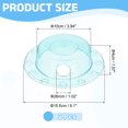 thumbnail image 2 of Cubierta de desagüe de bañera de 2 piezas, tapones de desagüe de bañera, tapón de agua con ventosas, añade pulgadas de agua para desagües de bañera sin fondo, hogar de baño, azul, 2 of 6