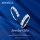 thumbnail image 3 of Anillo MOOSEA Moissanite de 5 piedras, chapado en oro rosa de 14 quilates, para mujer, 3 of 7