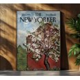 The New Yorker Spring Blossom Red Barn Magazine Cover Poster, Magazine ...