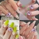 thumbnail image 5 of Encantos de uñas de corazón 3D, 10 piezas de diamantes de imitación de corazón de cristal, gemas de uñas, dijes de arte de uñas, dijes en forma de corazones para decoraciones de joyas de uñas, 5 of 6