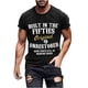 thumbnail image 1 of Carta de los Hombres Impresa Cuello Redondo Manga Corta Superior, Moda Casual Camiseta para el Uso Diario de Verano, 1 of 9
