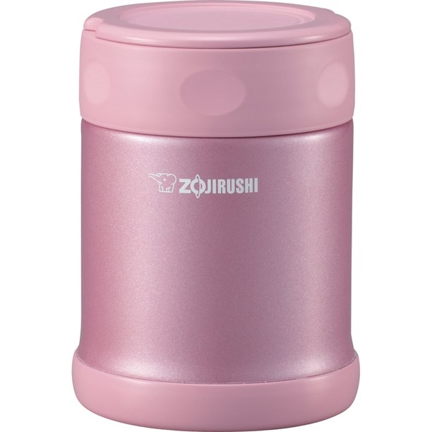Zojirushi SWEAE35PS Stainless Steel 12oz. Food Jar, Shiny Pink