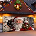 thumbnail image 5 of Christmas Garage Door Banner 16x7ft Large, Outdoor Holiday Decor with Grommets for 2 Car Garage, Fence, Porch and Events, 5 of 5