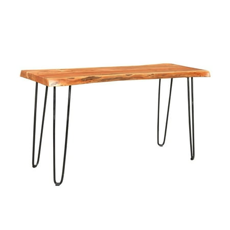 Driftwood Live Edge Solid Acacia Console Table With Hairpin Legs