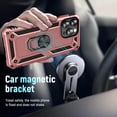 thumbnail image 6 of 12 Pro Max Phone Case iPhone 12 Pro Max Rose Gold Case for Women,with Magnetic Stand,with Magnetic Car Mount Kickstand for iPhone 12 Pro Max 6.7" Rose Gold, 6 of 12