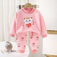 thumbnail image 2 of HCNTES Toddler Baby Girls Clothes 3 6 12 18 24 Months 2T 3T 4T 5T Boys Fall Winter Outfits Pullover Long Sleeve Solid Sweatshirt Pants Sweatsuit Set, 2 of 5