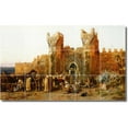 thumbnail image 1 of Ceramic Tile Mural-Edwin Weeks Historical Shower Tile Mural 5. 30" w x 18" h using (15) 6 x 6 ceramic tiles, 1 of 3
