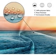 thumbnail image 5 of Beach Hawaiian Sea Sunset Shower Curtain for Bathroom Decor 72Wx72H Ocean Wave Sunrise Tropical Coastal Seaside Summer Scenery Art Printed Fabric Polyester Waterproof 12 Pack Plastic Hooks, 5 of 6