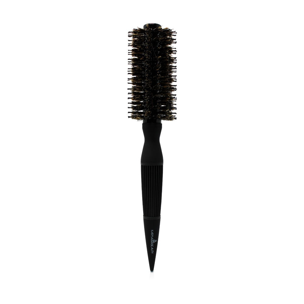 Karma Beauty Blowout Brush Boar Bristle Round Brush Tapered Handle