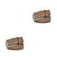 thumbnail image 4 of Minnieouse Cinturón de moda con estilo Casual pantalón cintura imitación cuero aleación clásico Simple Vintage cinturones hombres adultos Marrón 100cm 2piezas, 4 of 6
