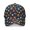 Football and Tennisball Navy Pattern, variant on Football and Tennisball Navy Pattern Baseball Cap, Structured Flat Bill Hat with Snap Closure & Sweatband, Breathable Eyelets Gifts for Sports Outdoor Travel
