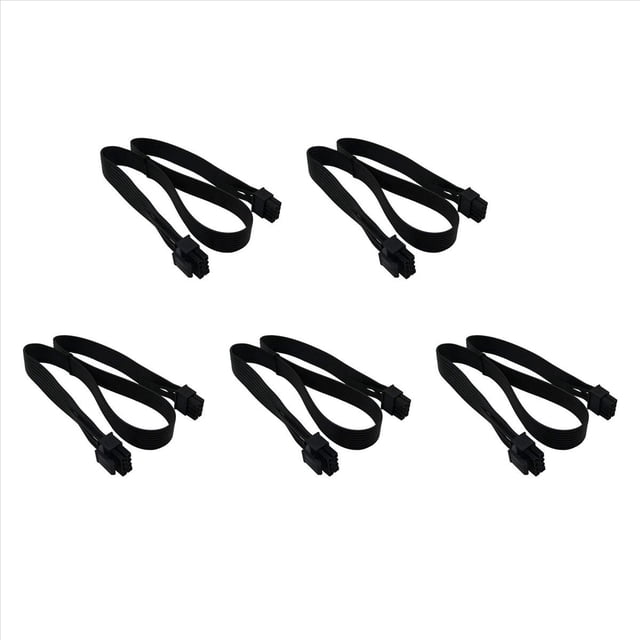 5X CPU de 8 Pines Macho una CPU de 8 Pines (4 + 4) Macho EPS-12V Cable Adaptador de AlimentacióN de Placa Base para Fuente de AlimentacióN Modular (60 Cm)