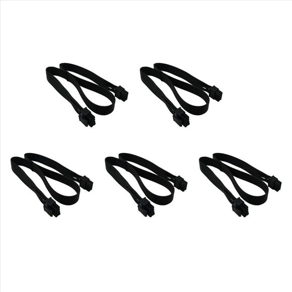 5X CPU de 8 Pines Macho una CPU de 8 Pines (4 + 4) Macho EPS-12V Cable Adaptador de AlimentacióN de Placa Base para Fuente de AlimentacióN Modular (60 Cm)