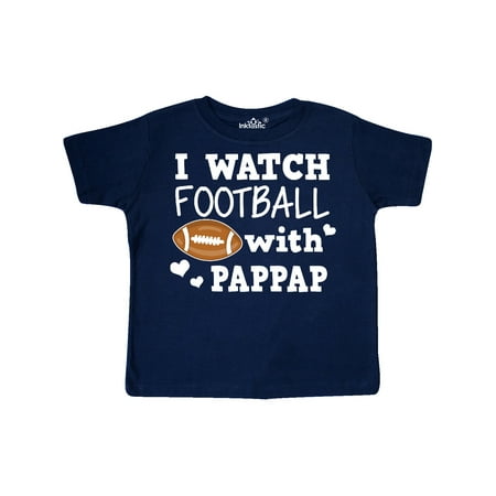 

Inktastic I Watch Football with My Pappap Gift Toddler Boy Girl T-Shirt