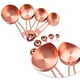 thumbnail image 3 of Juego de tazas y cucharas medidoras de acero inoxidable, medidas para ingredientes líquidos y secos, con conector de anillo, 3 of 5